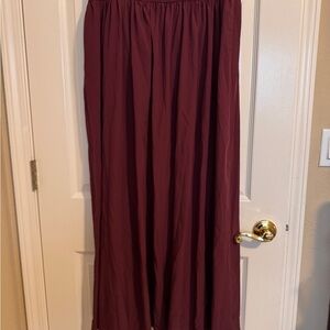 Halara Burgundy Breezeful Maxi Skirt